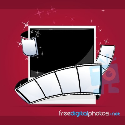 Photo With Reel Stock Image