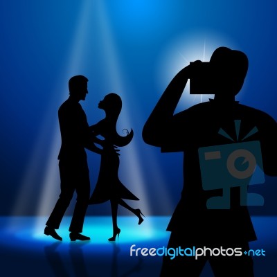 Photograph Dancing Means Camera Picture And Ballroom Stock Image