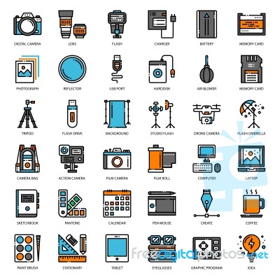 Photographer And Designer Gadget Stock Image