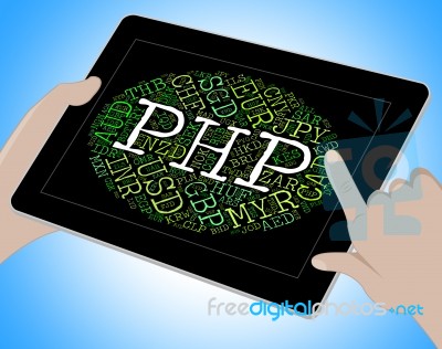 Php Currency Shows Forex Trading And Broker Stock Image