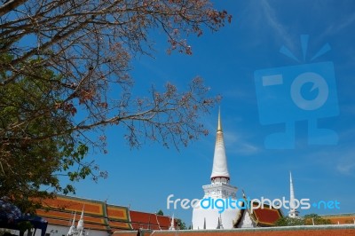 Phra Borom Mathat Pagoda Stock Photo