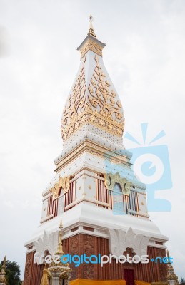 Phra That Phanom Pagoda In Wat Phra That Phanom, Nakhon Phanom, Stock Photo