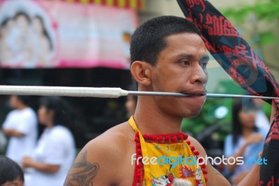 Phuket Thailand Vegetarian Festival 2010 Stock Photo