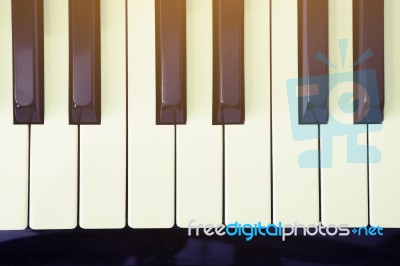 Piano Keyboard Stock Photo