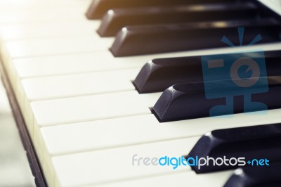 Piano Keyboard Stock Photo