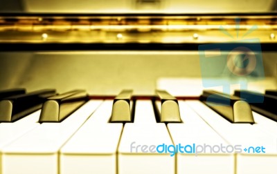 Piano Keyboard Stock Photo