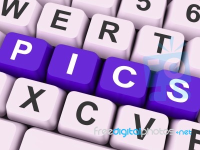 Pics Keys Shows Pictures Or Images Online Stock Image