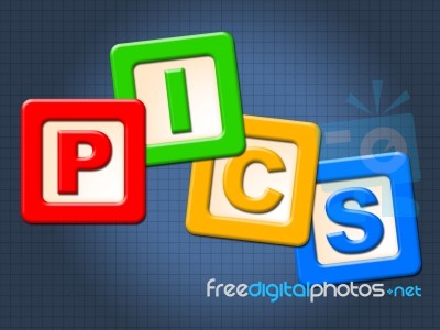 Pics Kids Blocks Shows Child Images And Youngster Stock Image