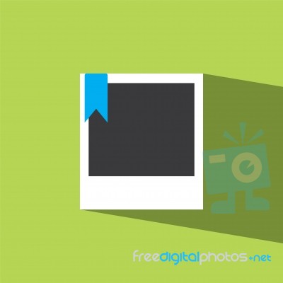 Picture Flat Icon   Illustration  Stock Image