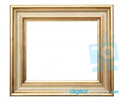 Picture Frame Of Gold Stock Photo