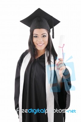 Picture From A Young Graduation Woman Stock Photo