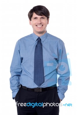 Picture Of A Elegant Business Man Stock Photo