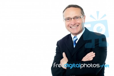 Picture Of A Handsome Senior Businessman Stock Photo