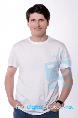 Picture Of Young Guy In Casuals Stock Photo