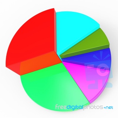 Pie Chart Represents Business Graph And Diagram Stock Image