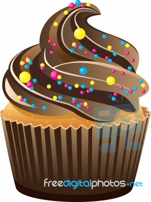 Piece Of Cupcake Stock Image