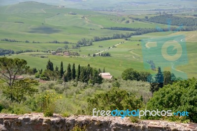 Pienza, Tuscany/italy - May 18 : Countryside Of Val D'orcia In P… Stock Photo