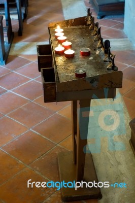 Pienza, Tuscany/italy - May 19 : Interior Of Santa Caterina Chur… Stock Photo