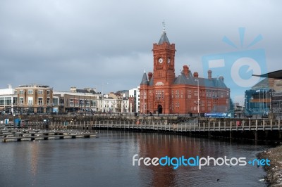 Pierhead Building Cardiff Bay Stock Photo