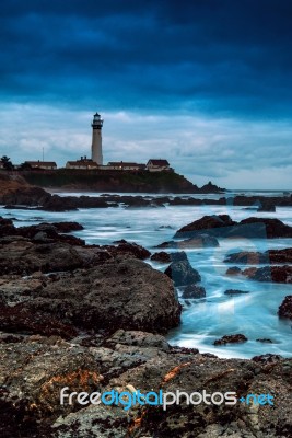 Pigeon Point Lighthouse Stock Photo