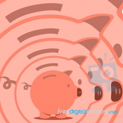 Piggy Bank Inside Piggy Bank Stock Image