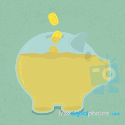 Piggy Bank - Saving Money Stock Image