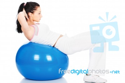 Pilates Training Stock Photo