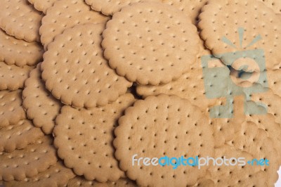 Pile Of Biscuits Stock Photo