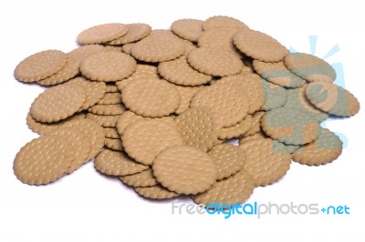 Pile Of Biscuits Stock Photo