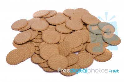 Pile Of Biscuits Stock Photo