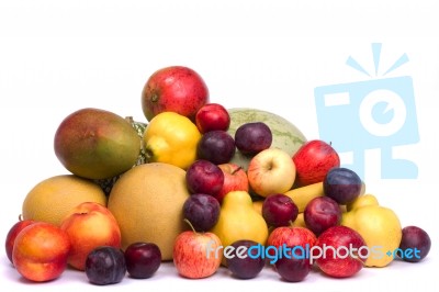 Pile Of Fresh Fruits Stock Photo