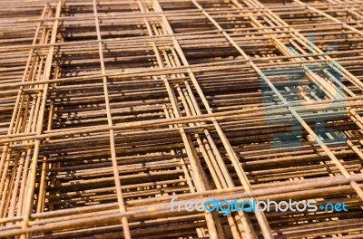 Pile Of Industrial Steel Bar Stock Photo