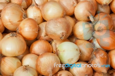 Pile Of Onions Stock Photo