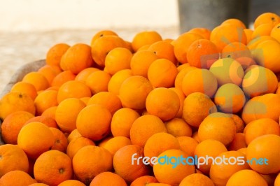 Pile Of Oranges Stock Photo