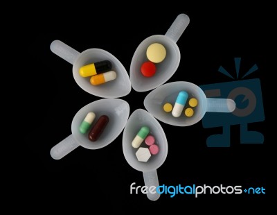 Pills Colors  Stock Photo