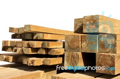 Pine Wood Logs Stock Photo