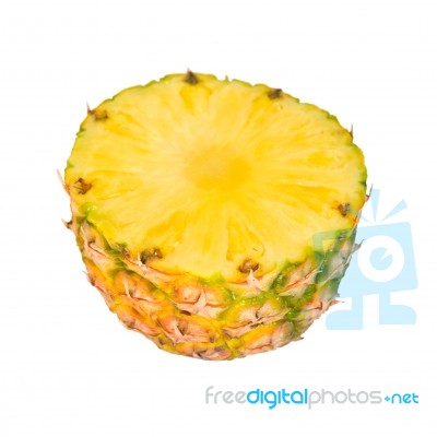 Pineapple Half Stock Photo