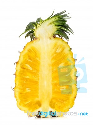 Pineapple Isolated On White Background Stock Photo