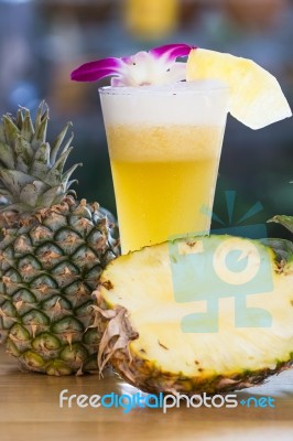 Pineapple Juice Stock Photo