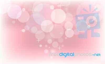 Pink Background Bokeh Pastel Style Stock Image