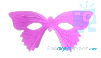 Pink Carnival Mask  Stock Photo