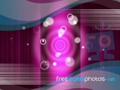 Pink Circles Background Means Round And Ripples
 Stock Image