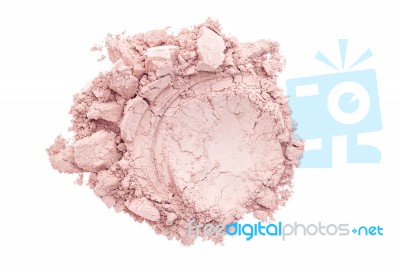 Pink Cosmetic Powder Stock Photo