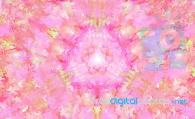 Pink Glow Abstract Painting Stock Image