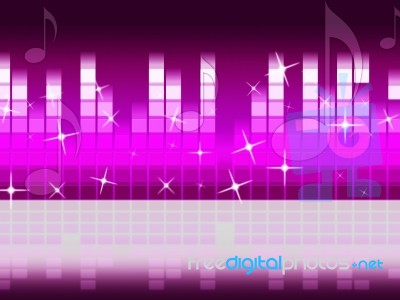 Pink Music Background Means Singing Jazz And Piece
 Stock Image