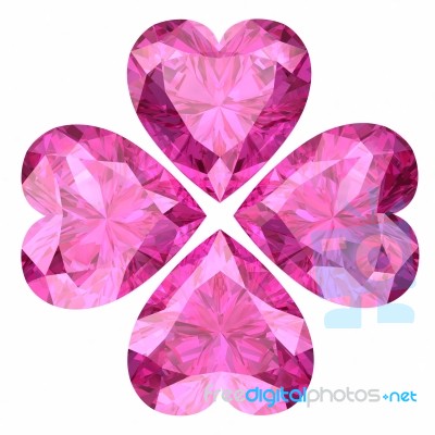 Pink Sapphire Stock Image