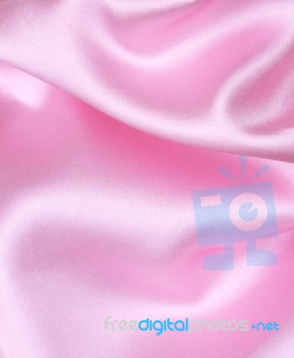 Pink Satin Stock Photo