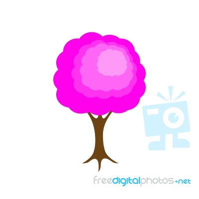 Pink Tree Stock Image