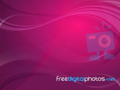 Pink Waves Abstract Background Stock Image