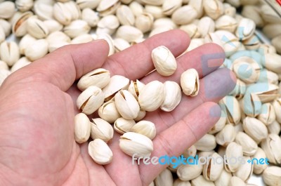 Pistachio Nuts Stock Photo